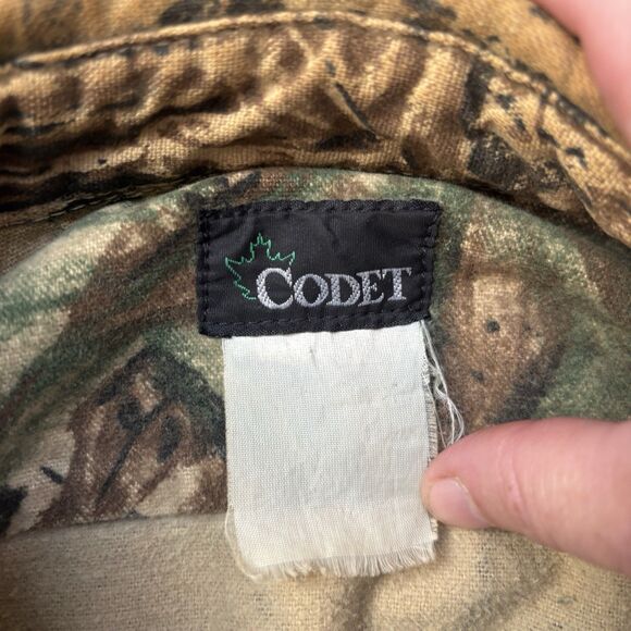 Codet RealTree Camo Flannel Shacket Men's 90’s M Hunting Shirt Jacket 22.5x25.5 - Picture 11 of 16